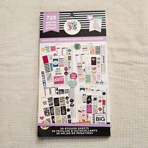 Me & My Big Ideas Happy Planner Color Story Classic Sticker Book 725 Pcs NEW